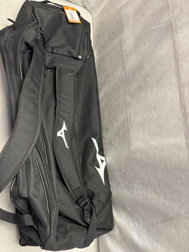Used Mizuno SAMURAI WHEELED BAG BB/SB Player Wheeled Bag Black 11490-S000272053