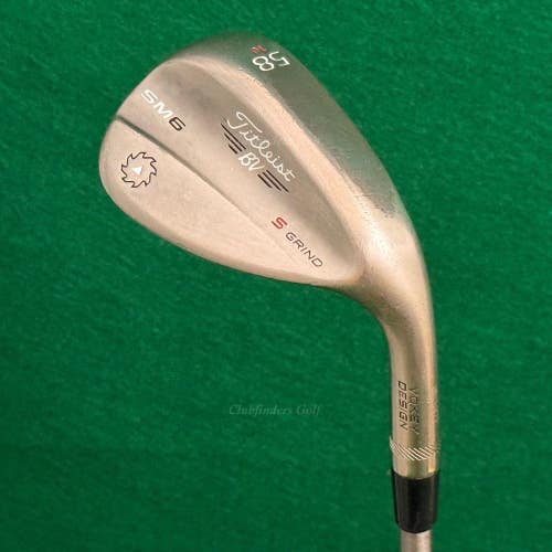 Titleist Vokey SM6 Steel Gray 58-10S 58 Lob Wedge SteelFiber i110cw Regular