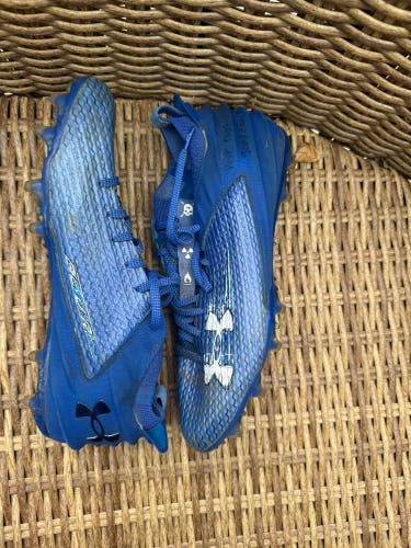 Men's Size M 11.0 (W 12.0) Under Armour Blur Smoke 2.0 Low Top Molded Cleats (Used)