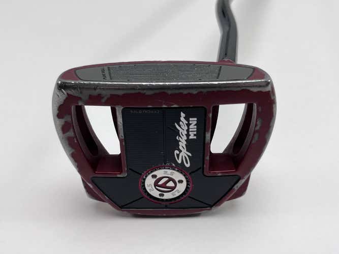 TaylorMade Spider Mini Red Putter 35" SuperStroke Pistol GTR 1.0 Mens RH