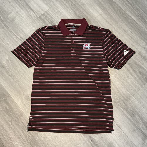 New Maroon Adidas Colorado Avalanche Men’s Small Polo