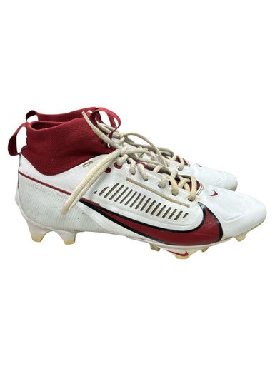 Used Nike FJ1581-160 WHT/RED CLEATS Adult FB Cleats White And Red Senior 10 11862-S000093826