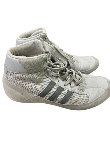 Used Adidas AC7502 Wrestling Shoes Grey Senior 7.5 11862-S000093997