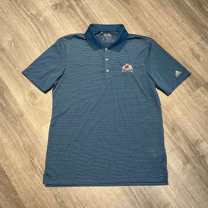 New Baby Blue Adidas Colorado Avalanche Men’s Small Polo