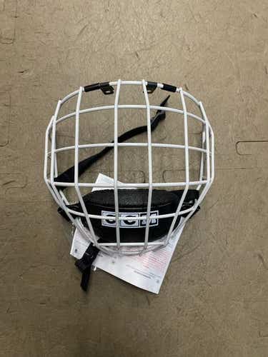 Small CCM FM480 Facemask White Cage (New)