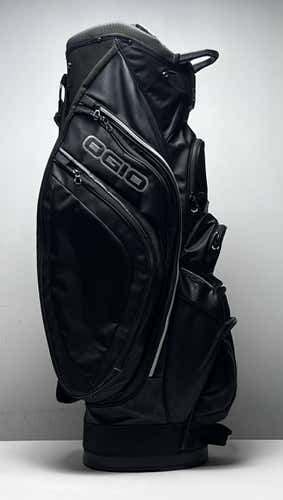Ogio Pisa Cart Bag Black 14-Way Divide Single Strap Golf Bag