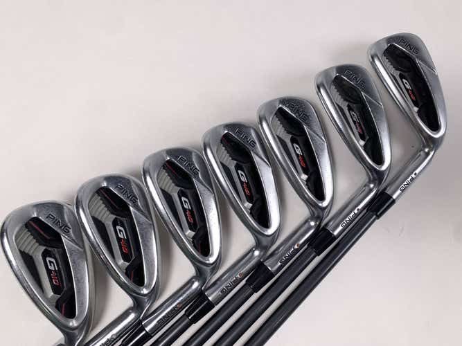 Ping G410 Iron Set 7-PW+GW+SW+LW Orange Dot 2* Flat TFC 80i Lite Senior RH