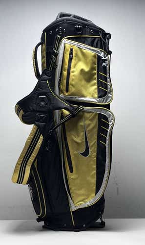 Nike Lightweight Stand Bag Yellow 8-Way Divide Dual Strap Golf Bag