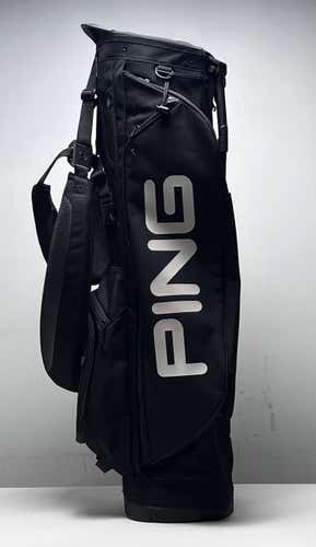 Ping Hoofer Stand Bag Black 4-Way Divide Dual Strap Golf Bag