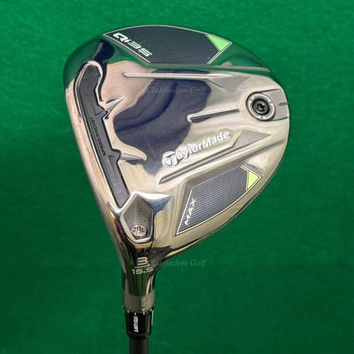 LH TaylorMade Qi35 MAX 15.5 Fairway Wood 3 Mitsubishi REAX Silver 55-R Regular
