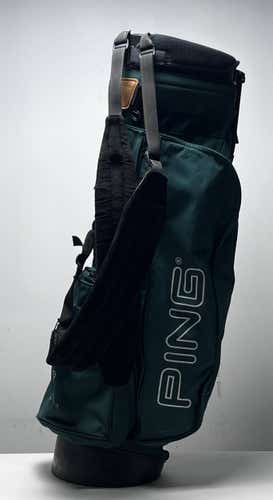 Ping Lightweight Carry Bag Green 4-Way Divide Dual Strap Golf Bag