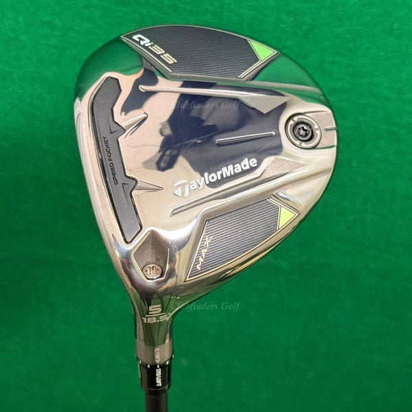 LH TaylorMade Qi35 MAX 18.5 Fairway Wood 5 REAX Silver 55-R Regular w/ HC