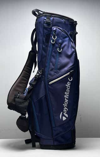 TaylorMade FlexTech Crossover Stand Bag Blue 14-Way Divide Dual Strap Golf Bag
