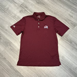 New Maroon Adidas Colorado Avalanche Men’s Small Polo