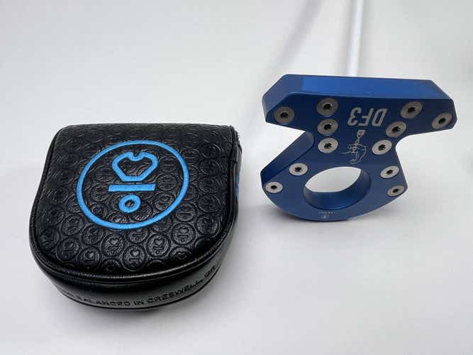 L.A.B. Golf DF3 Armlock Putter 37.5" 72* ACCRA Blue Mens RH HC