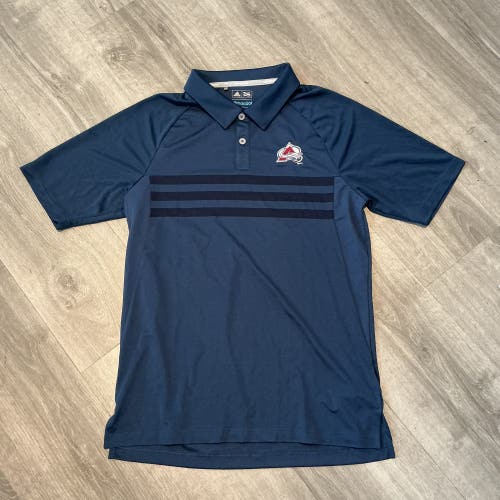 New Blue Adidas Colorado Avalanche Men’s Small Golf Polo