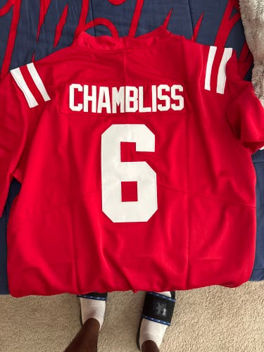 Trinidad Chambliss Ole Miss Red XL Nike Jersey (New)