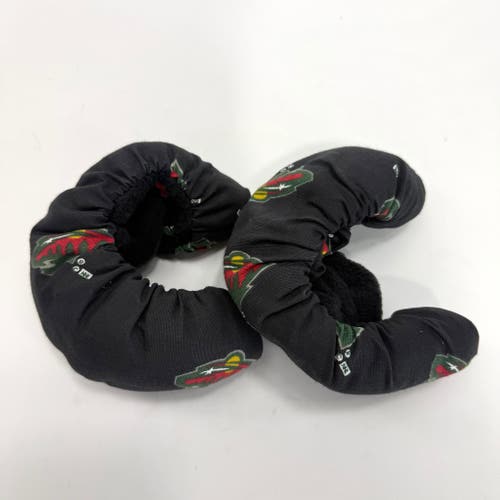 Used Black Minnesota Wild Skate Soakers - Senior