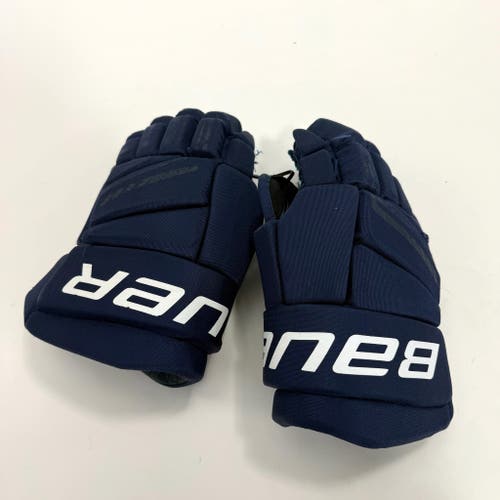Used Navy Bauer X Gloves | 14" | R46