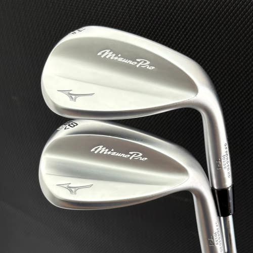 MIZUNO PRO T-1 SOFT WHITE SATIN WEDGE SET (54 & 58) +1/2"