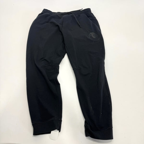 Used Black Chicago Blackhawks Lulu Lemon City Sweat Jogger Pant | XL | R249