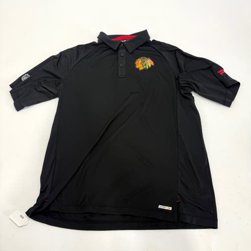 Used Black Chicago Blackhawks Fanatics Polo | XL | R96