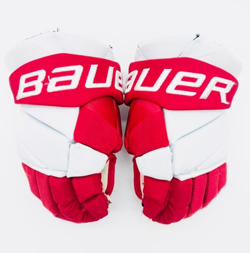 Boston University Bauer Vapor Hyperlite Hockey Gloves-13"-Single Layer Palms