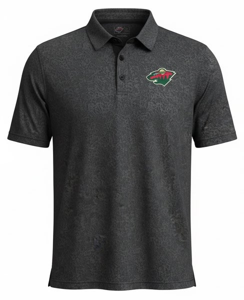 Fanatics Minnesota Wild Polo Shirt Gray 8593