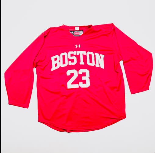 Boston University Under Armour Practice Jersey-Medium-Red