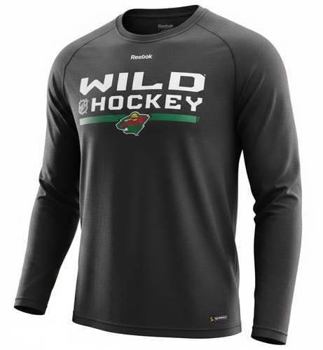 Reebok Minnesota Wild Long Sleeve Shirt Team Issue (New) 8725