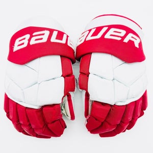 Boston University Bauer Supreme Mach Hockey Gloves-15"-Single Layer Palms