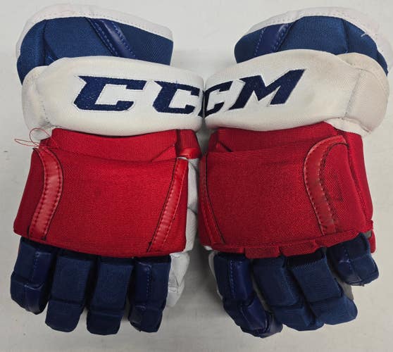 CCM HG12 Hockey Gloves 13" NHL Pro Stock WolfPack Used (15092)