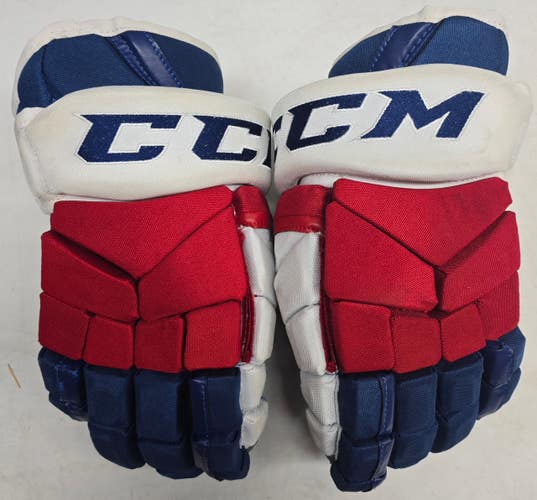 CCM HG12 Hockey Gloves 13" NHL Pro Stock WolfPack Used (2) (15093)