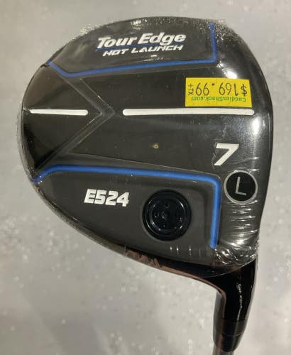 Tour Edge HOT LAUNCH E524 #7 Fairway Wood 40" ALDILA ASCENT 45 Ladies Flex WRH