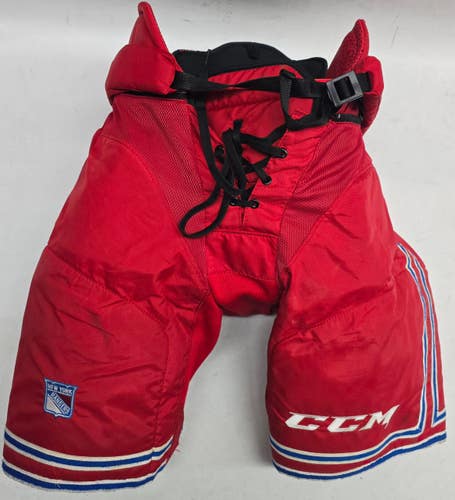 CCM HP45 Pro Stock Hockey Pants Large Rangers Used NHL (15100)