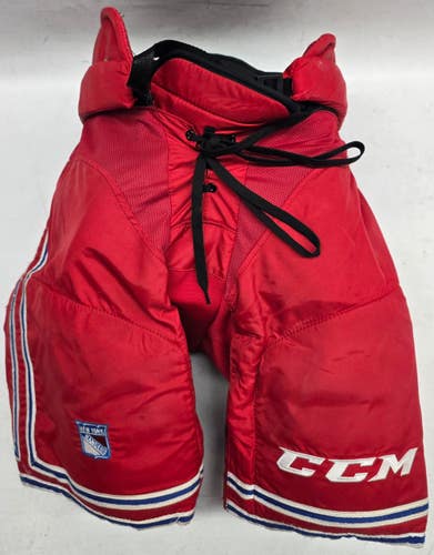 CCM HP45 Pro Stock Hockey Pants Large Rangers Used NHL (2) (15101)