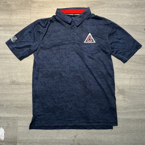 New Navy Fanatics Colorado Avalanche Alternate Logo Men’s Medium Golf Polo
