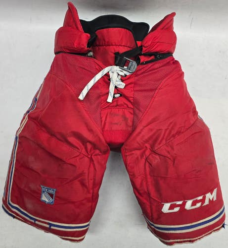 CCM HP45 Pro Stock Hockey Pants Large Rangers Used NHL (3) (15102)