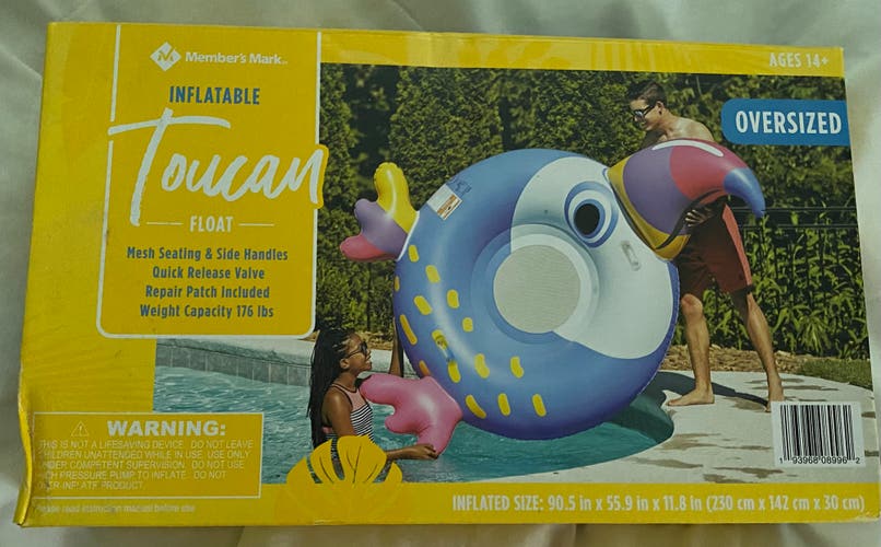 (New) Inflatable Oversized Tucan Float