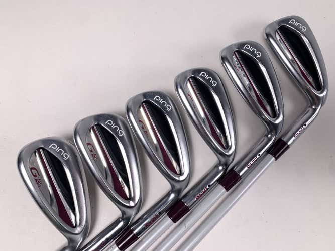 Ping G LE 2 Iron Set 7-PW+GW+SW Black Dot ULT240 Lite Ladies Graphite Womens RH