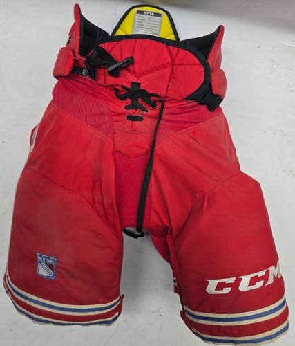 CCM HPTK Custom Pro Stock Hockey Pants Medium Rangers NHL Used (15104)