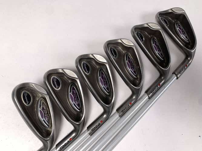Ping Rhapsody Iron Set 5-9+SW Red Dot 1* Flat ULT 129 Ultra Light Ladies RH