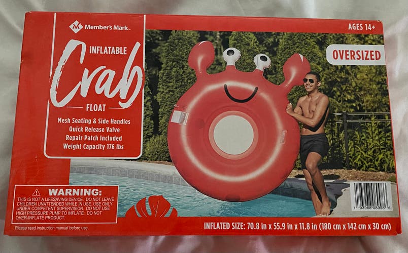 (New) Inflatable Oversized Crab Float