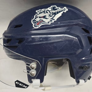 CCM TACKS 710 PRO STOCK HOCKEY HELMET MEDIUM NAVY WOLFPACK #15 (15112)