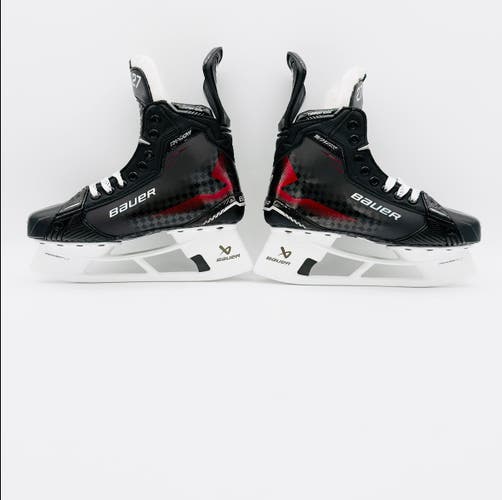 New Custom Red Bauer Supreme Shadow Hockey Skates-6.5 D/A-263