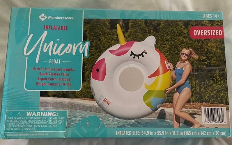 (New) Inflatable Oversized Unicorn Float