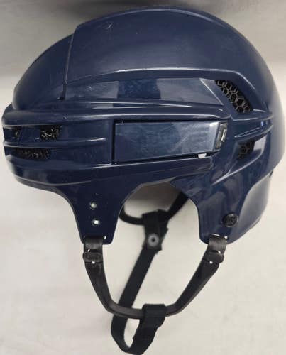 CCM SUPER TACKS CUSTOM X PRO STOCK HOCKEY HELMET MEDIUM NAVY WOLFPACK BELZILE (15117)