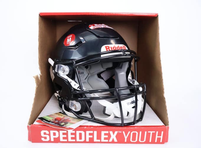 Riddell Speedflex Youth Football Helmet Black, Size Medium NEW 2024 Read INV#34