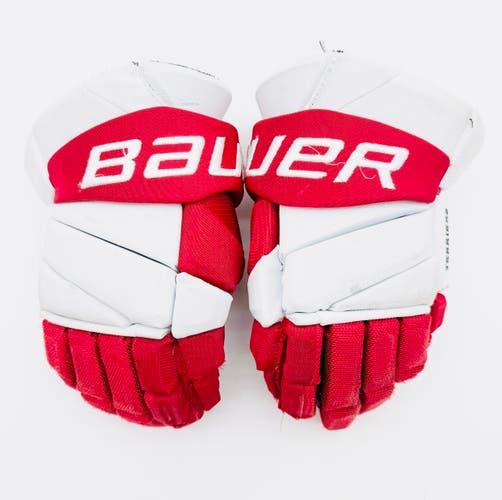 Boston University Bauer Vapor Hyperlite Hockey Gloves-14"-Single Layer Palms