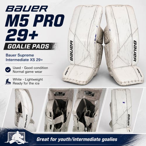 29" 2022 Bauer Supreme M5 Pro Goalie Leg Pads (Used)